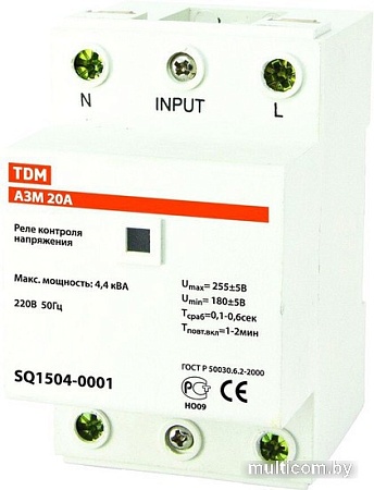 Реле напряжения TDM Electric SQ1504-0003