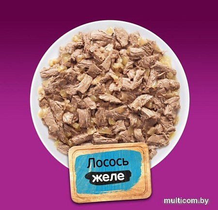 Консервированный корм для кошек Whiskas Рыбная коллекция лосось в желе 85 г