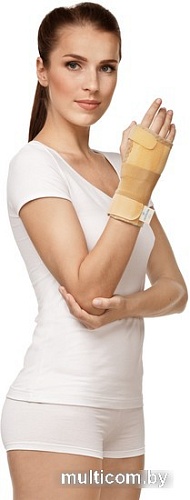 Ортез лучезапястный Польза На запястье с шиной 1411 (р.2, бежевый)