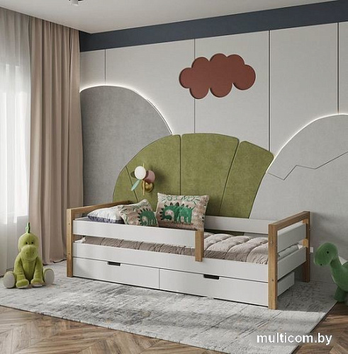 Кровать WoodMoon Мунни 8 с ящиками М-8Я 90x200