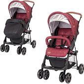 Коляска прогулочная «книга» Lorelli Terra 2020 (красный/черный)