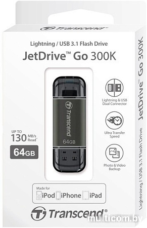 USB Flash Transcend JetDrive Go 300 64GB [TS64GJDG300K]