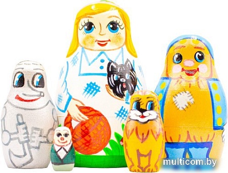 Развивающая игра Брестская Матрешка Волшебник страны Оз (набор 5 шт)