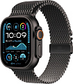 Умные часы Apple Watch Ultra 2 LTE 49 мм (титановый корпус, черный/черный, миланская петля L)