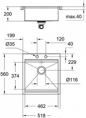 Кухонная мойка Grohe K800 31583SD0