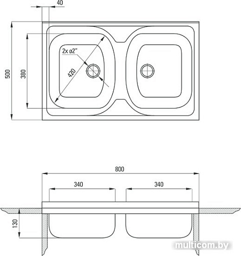 Кухонная мойка Deante Tango ZM5 320N (оформление)