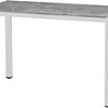 Стол Millwood Сеул керамогранит 120x60x75 (бетон клифф/металл белый)