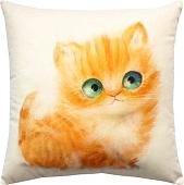 Декоративная подушка Matex Fluffy. Боня 62-417 (молочный/оранжевый/лососевый)