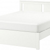 Кровать Ikea Сонгесанд 200x160 (белый, основание Лонсет) 092.412.98