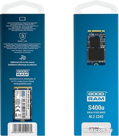 SSD GOODRAM S400U 240GB SSDPR-S400U-240-42