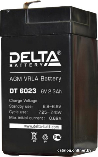 Аккумулятор для ИБП Delta DT 6023 (6В/2.3 А·ч)