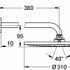 Верхний душ Grohe Rainshower 26066DC0 (суперсталь)