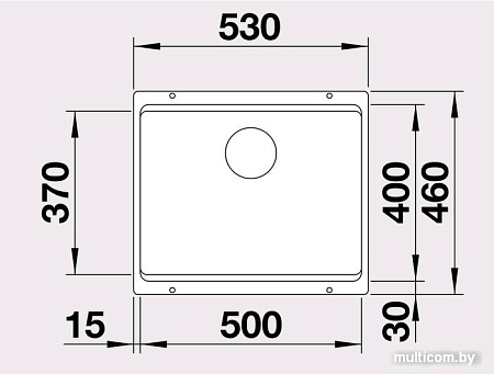 Кухонная мойка Blanco Etagon 500-U Silgranit (белый) [522231]