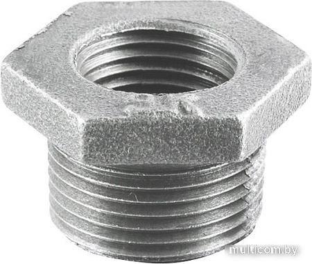 Фитинг Fittex PLUS Футорка сантехническая ОЦ Ду 50Х32 (2"Х1 1/4") НР/ВР 127-3693 (чугун оцинкованный)