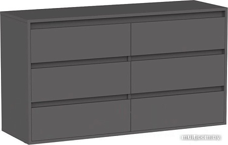 Комод Интермебель Рио-4 Р-004 (графит серый)