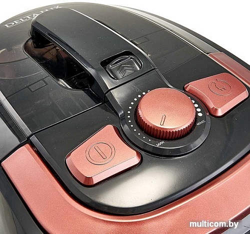 Пылесос Delta DE-3501 (черный/терракотовый)