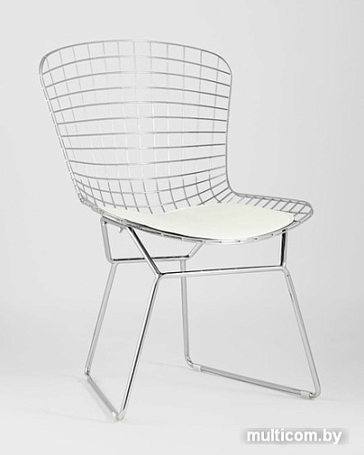 Стул Stool Group Bertoia (хром/белая подушка)