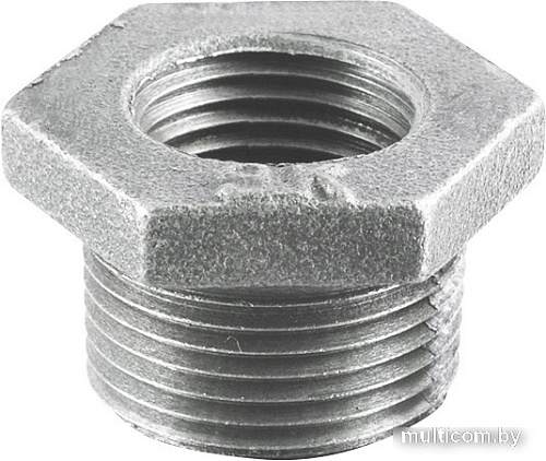 Фитинг Fittex PLUS Футорка сантехническая ОЦ Ду 50Х32 (2"Х1 1/4") НР/ВР 127-3693 (чугун оцинкованный)