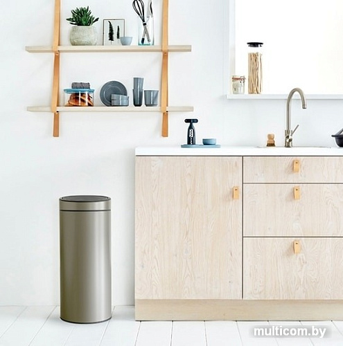 Brabantia Touch Bin New 30 л (платиновый)