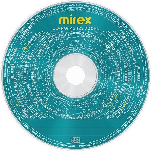 CD-RW диск Mirex 700Mb 12х UL121002A8B (50 шт.)