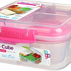 Контейнер Sistema Bento Cube To Go 21685 (розовый)