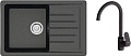 Кухонная мойка Berge BR-7602 + Like F8007122 (черный)