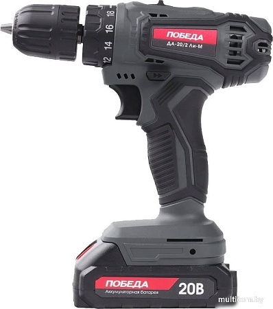 Дрель-шуруповерт Победа ДА-20/2 Ли-М (с 2-мя АКБ, кейс)