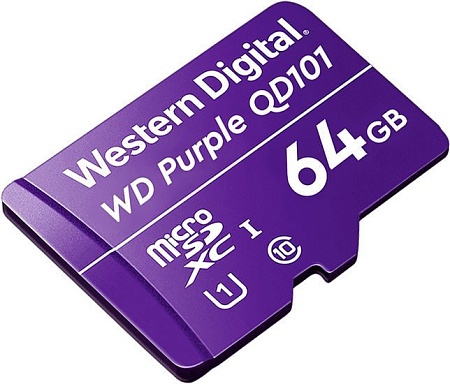 Карта памяти WD Purple SC QD101 microSDXC WDD064G1P0C 64GB