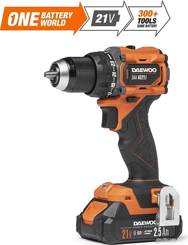 Дрель-шуруповерт Daewoo Power DAA 4021Li Set Box (с 2-мя АКБ, кейс)