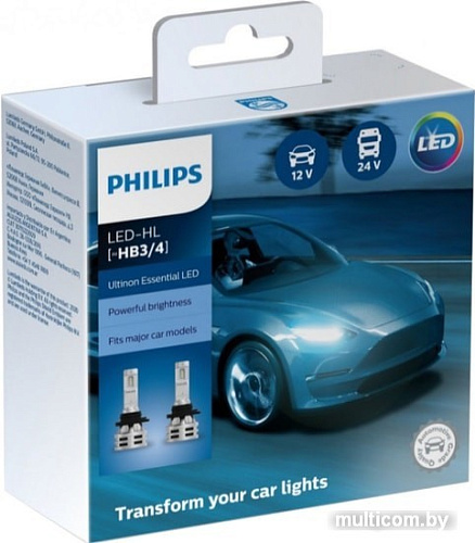 Светодиодная лампа Philips HB3/HB4 Ultinon Essential LED 2шт