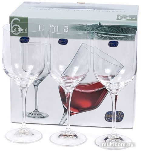 Набор бокалов для вина Bohemia Crystal Uma 40860/400