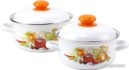 Набор кастрюль Лысьвенские эмали Итальянская кухня С-165 АП2/4