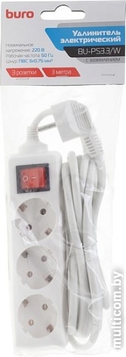 Сетевой фильтр Buro BU-PS3.3/W