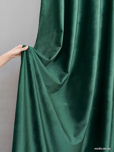 Комплект штор Soft Lines Бархат 9138-10 (300x240, зеленый изумруд)