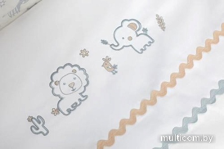 Постельное белье Perina Toys зверюшки голубые 6 предметов ТС6-02.2 (голубой)