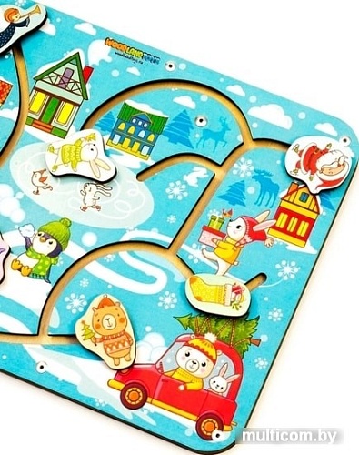 Лабиринт WoodLand Toys Новый год 114113
