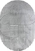Ковер для жилой комнаты Merinos Sign 01914-095-OVAL (1x2)
