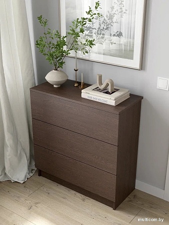 Комод Горизонт Нео 760 3 ящика (венге)