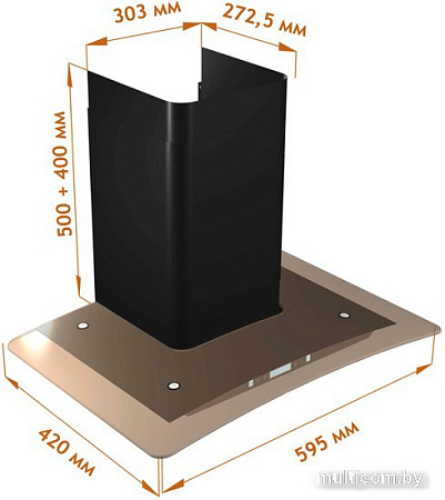 Кухонная вытяжка Backer QD60E-MC BG 12K