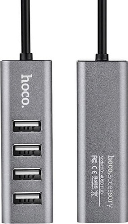USB-хаб Hoco HB1 (серый)