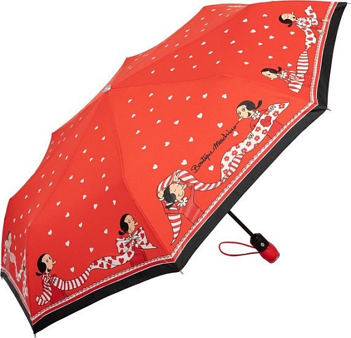 Складной зонт Moschino 7961-OCC Olivia Scarves Red