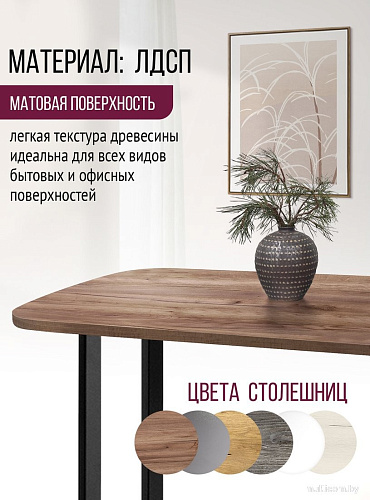 Столешница Millwood Закругленная 115x70x1.8 (дуб табачный Craft)