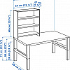 Письменный стол Ikea Поль (белый/розовый) 592.512.75