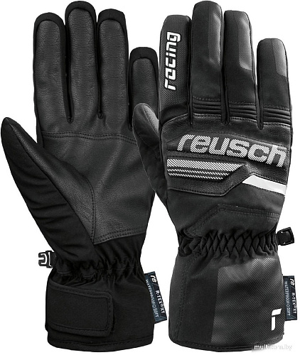 Горнолыжные перчатки Reusch Ski Race VC R-Tex XT 6201257-7701 (р-р 8, Black/White)