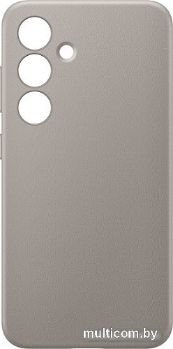 Чехол для телефона Samsung Vegan Leather Case S24+ (серо-коричневый)
