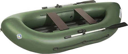 Гребная лодка Лоцман Турист ЛТ-300 ВНД (зеленый)