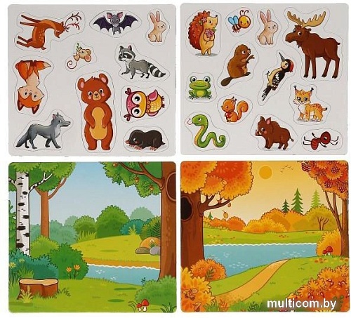 Развивающая игра Умные игры Лесные животные 4680107953964