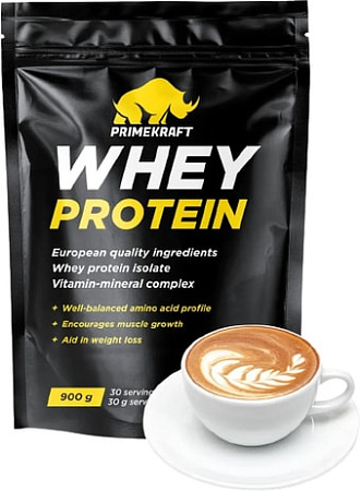 Протеин Prime Kraft Whey Protein с витаминами и минералами (900г, капучино)