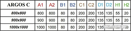 Душевой поддон Radaway Argos C 100x100 [4AC1010-01]