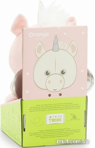 Классическая игрушка Orange Toys Mini Twini: Единорожек 20 см (розовый)